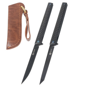 Real M390 Powder Steel Samior GP035 Pen Knife Carbon Fiber Handle Folding Knife UD408794